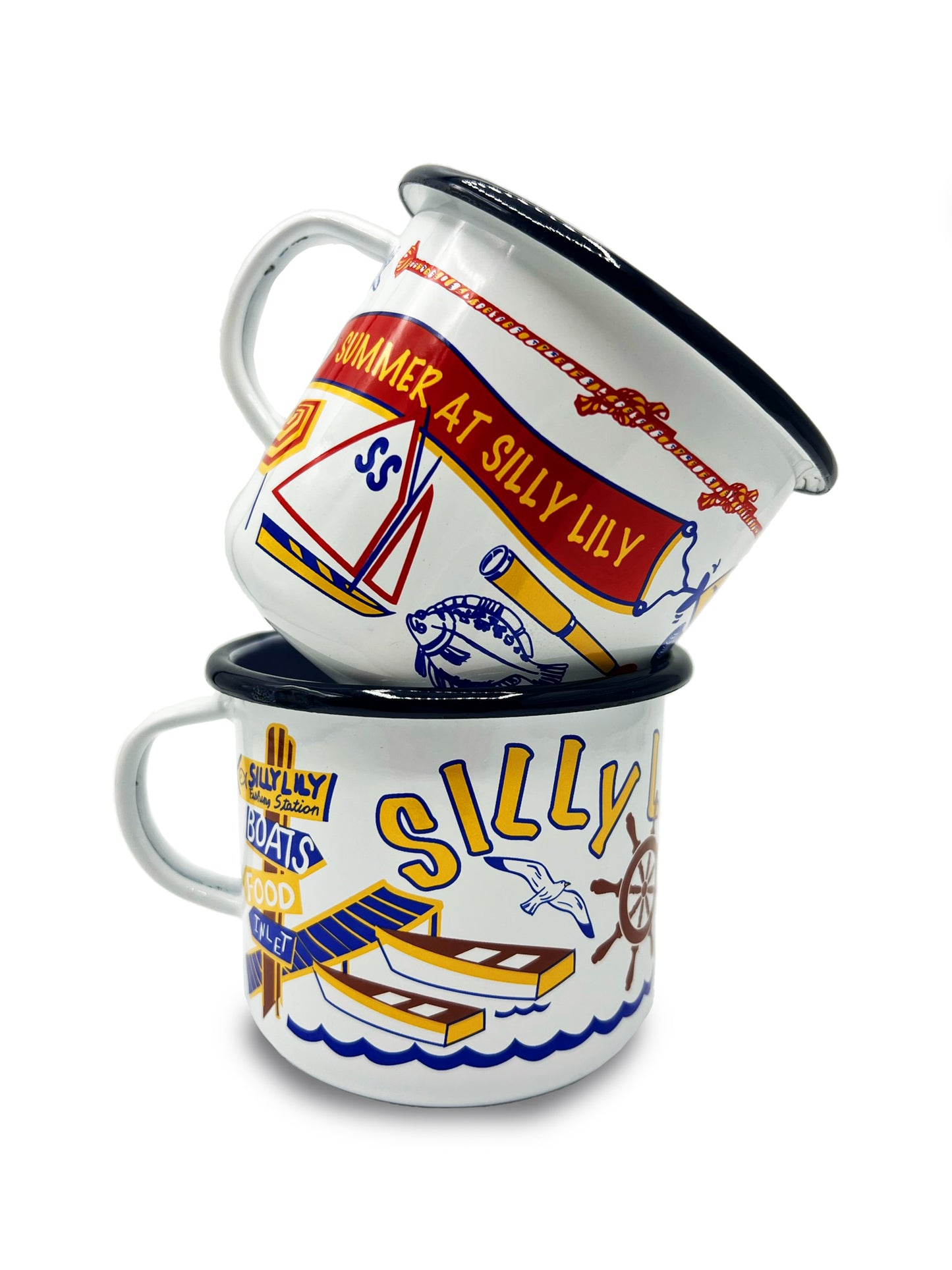 Vintage Enamel Mugs